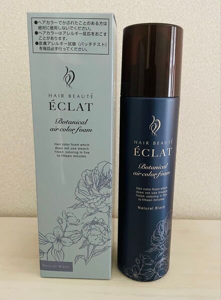 ヘアボーテエクラボタニカルエアカラーフォーム up ナチュラルブラック150g×1本