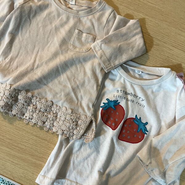 長袖 女の子 カットソー Tシャツ 西松屋 90cm