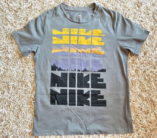 00s NIKE ナイキ L ゴツナイキ Tシャツ グレー 半袖シャツ