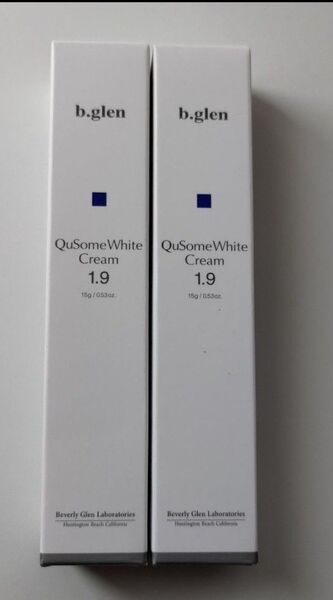 新品未開封 b-glen Qusome White Cream 1.9 15g×2本 ホワイトクリーム1.9 ビーグレン