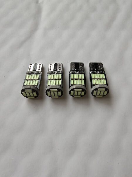 T10 LEDウェッジバルブ 26SMD 4014 クリスタルブルー 4個セット