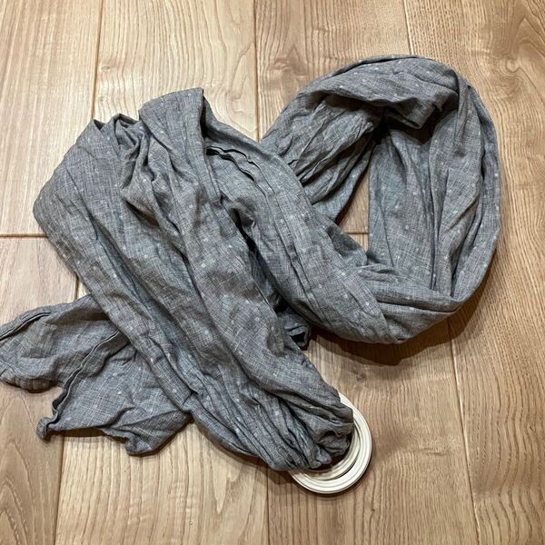 グレー スリング 水玉 ベビースリング 抱っこ紐