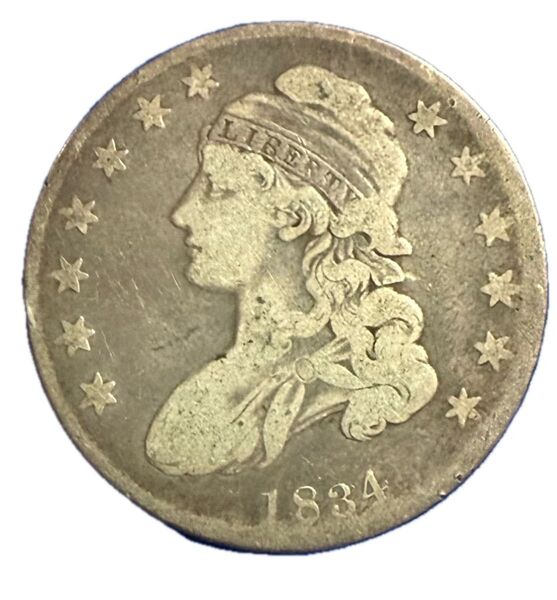 アメリカ 1834年 ハーフダラー 銀貨 コイン 硬貨 銀貨 古銭 海外銀幣
