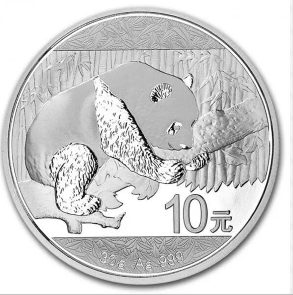 2016年 1オンス 銀貨 純銀 中国 パンダ 銀貨