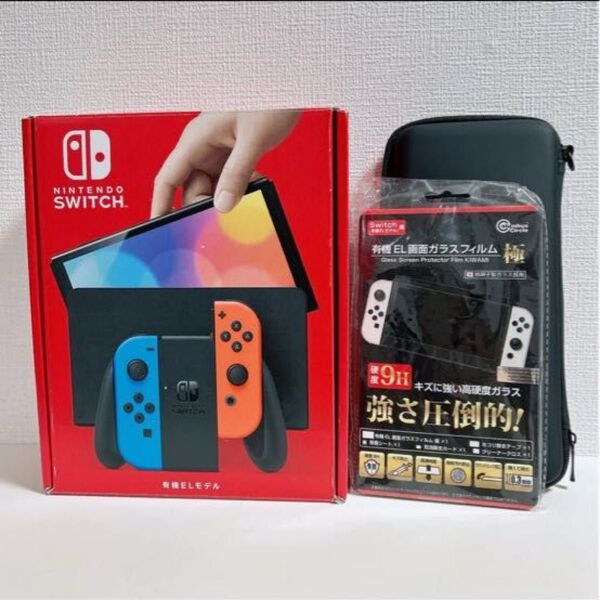 ニンテンドースイッチ Nintendo Switch本体 任天堂 ネオンレッド ネオンブルー 有機ELモデル 中古美品