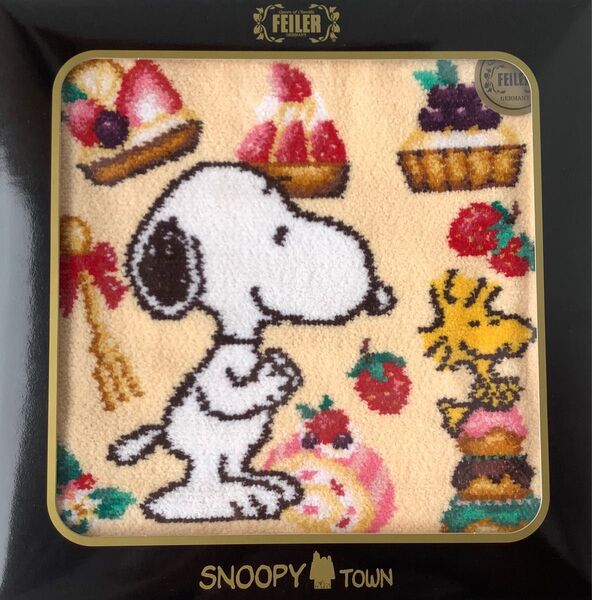 フェイラー×スヌーピータウン コラボ スヌーピーパティスリー タオルハンカチ