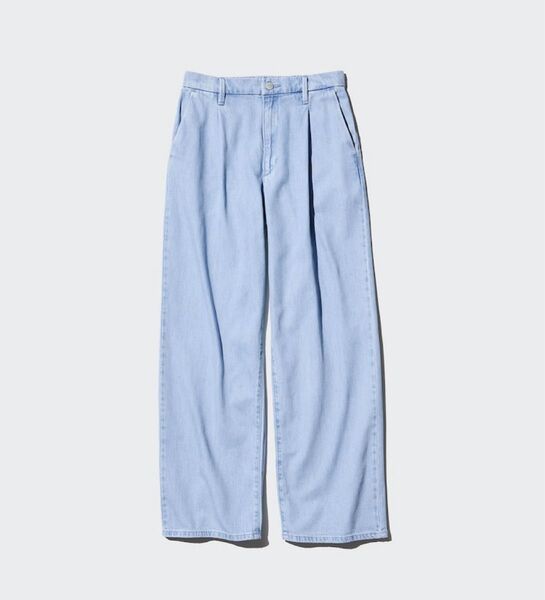 UNIQLO ドレープデニムタックパンツ M