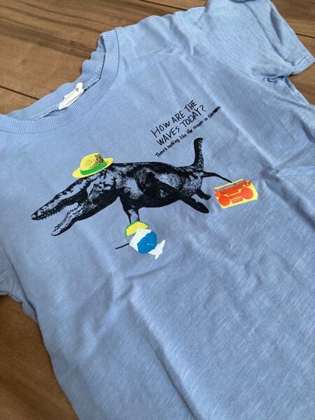 breeze 恐竜の夏休みTシャツ 100 モササウルス