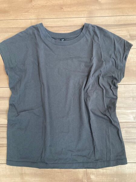 UNIQLO スムースコットンフレンチスリーブTシャツ L