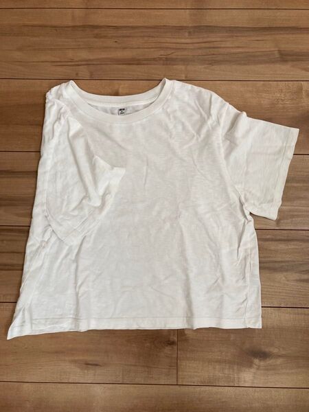 UNIQLO スラブジャージクロップドTシャツ XL