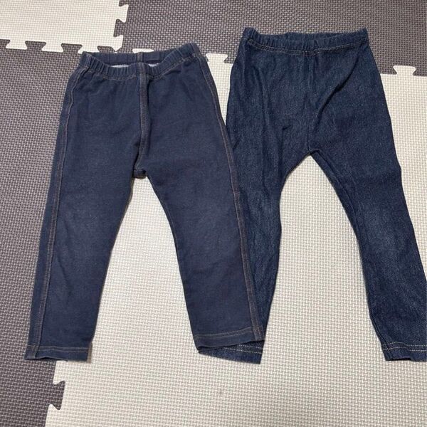 クーポンで200円引★ 長ズボン パンツ 90 男の子 女の子 UNIQLO ユニクロ 西松屋 2着セット まとめ売り 着替え