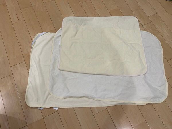 防水シーツ 赤ちゃん ベビー用品 パイル ベビーベッド 洗い替え 3枚 60×90 55×70 おねしょ ゴムバンド クリーム
