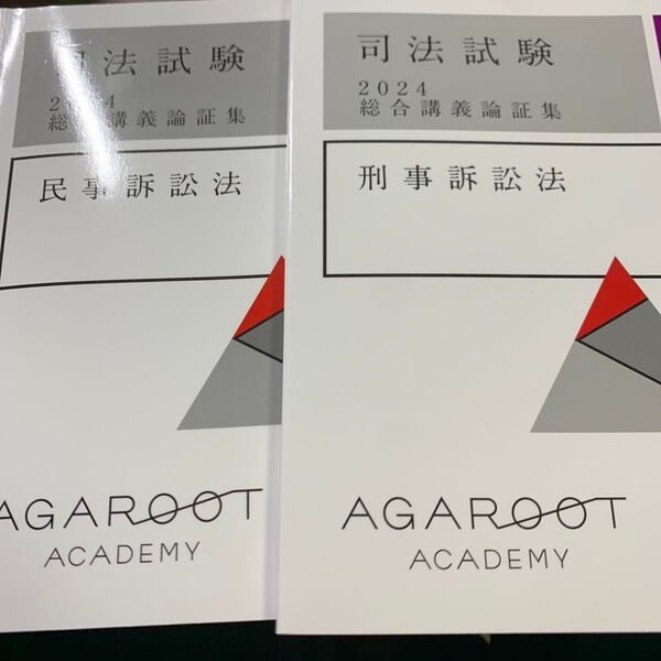 アガルート 論証集2024 民事訴訟法 刑事訴訟法