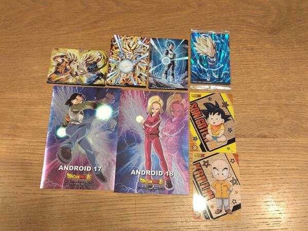 ドラゴンボールカード、メタリックシート、ワンピースシール、にゃんこ大戦争フィギュア