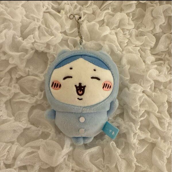 ハチワレパジャマパーティーマスコット(ストラップ付き) ちいかわ ハチワレ ぬいぐるみ キーホルダー マスコット