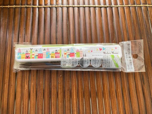 スケーター 音の鳴らない箸・箸箱セット ABC3 ミッキーマウス