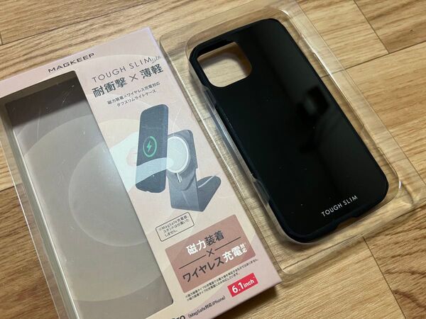 iPhone 12/12 Pro TOUGH SLIM LITE MAGKEEP PM-A20BTSLMBK(ブラック)
