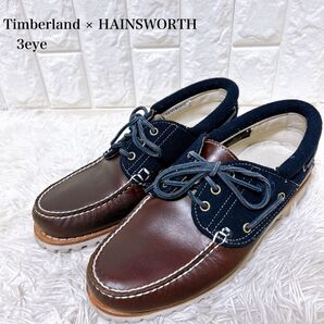 希少 Timberland × HAINSWORTHティンバーランド 3eye レザー デッキシューズ