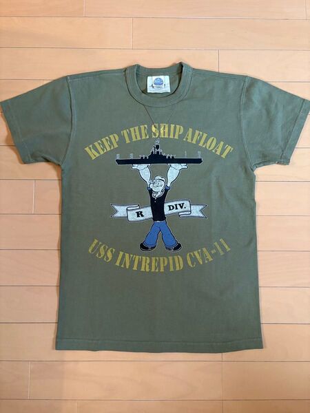 トイズマッコイ ポパイ プリント半袖Tシャツ 未使用 送料無料 デッドストック TOY’S McCOY MCHILL