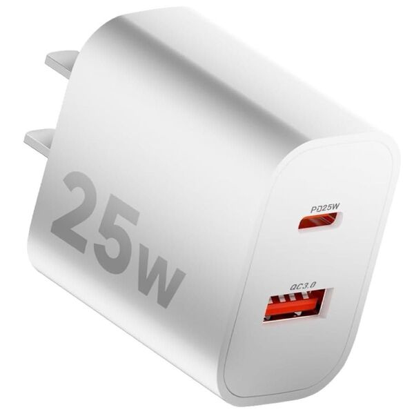 USB充電器 急速充電器 PD 充電器 25w 2ポート 2台同時充電 Type-C USB-A USB-C 超小型 PSE認証