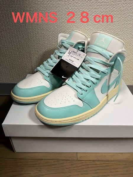 【未使用】Nike Women's Air Jordan 1 Mid "Light Dew" 28cm ナイキ ジョーダン1