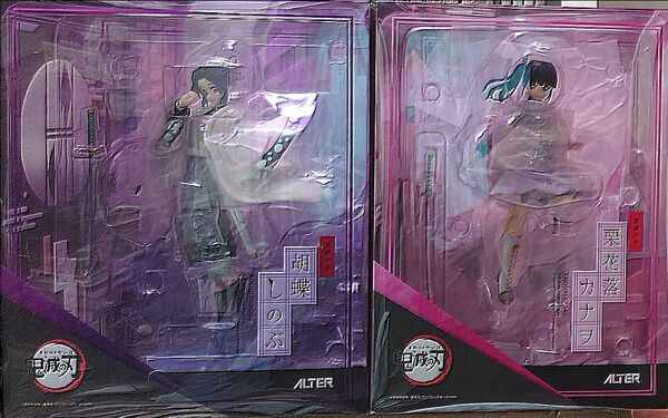 【新品未開封】アルター鬼滅の刃 胡蝶しのぶ&栗花落カナヲ 1/8 完成品フィギュア 2体セット