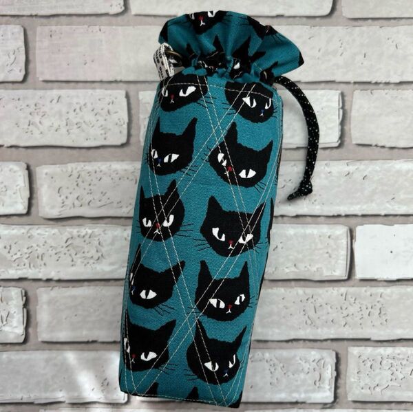 黒猫★ペットボトルカバー★ステンレスボトルカバー