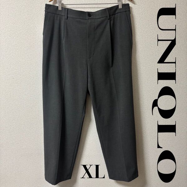 ※腰紐なし UNIQLO ユニクロ タックワイドパンツ ストレッチ