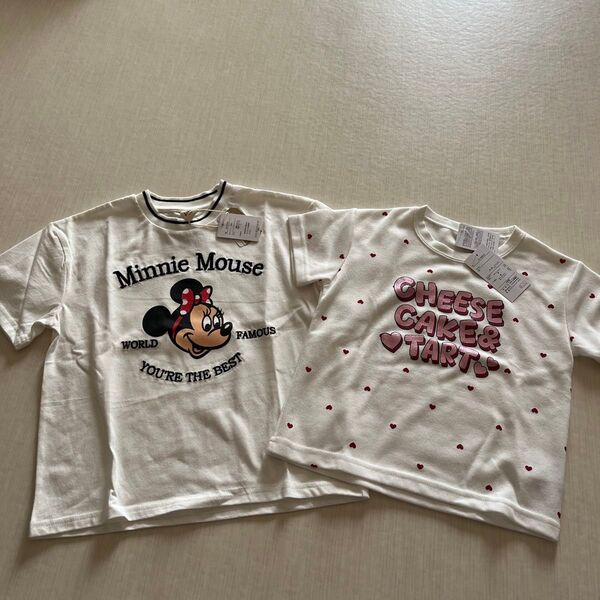 しまむら リトシー ミニーマウス スイーツ 半袖 Tシャツ 2枚セット 新品タグ付き 110