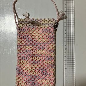 ハンドメイド タディングレース編み スマホケース ハンドメイド