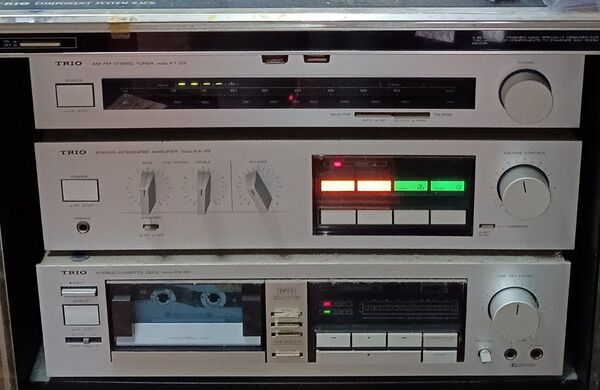 ジャンク品/80年代TRIOオーディオ3点セット