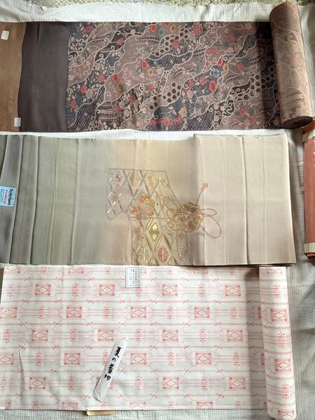 正絹 反物 ポリエステル 中国刺繍 夏着尺 絹織物 着物 和装小物 ハンドメイド 布地 スワトウ 汕頭刺繍 着物用品