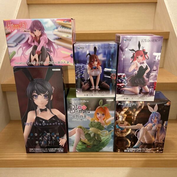 【新品未開封】美少女プライズフィギュア まとめ売り 6体セット 五等分・桜島麻衣・崇宮澪・戦場ヶ原ひたぎ