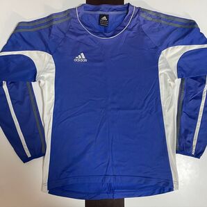 ★☆adidas☆★ ブルー 青 長袖シャツ スポーツウェア