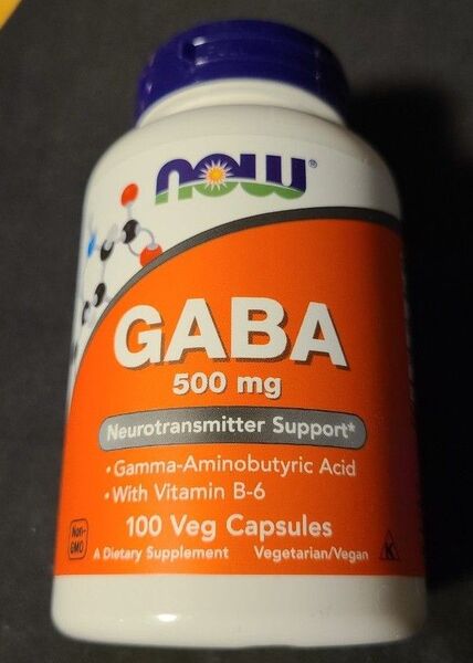 ナウフーズ GABA(ギャバ) 500mg ビタミンB6配合 100粒 1個 NOW FOODS ガンマアミノ酪酸
