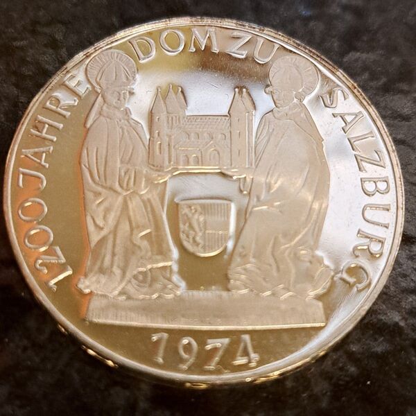 1974年オーストリア50シリング銀貨 品位SV640 20g 外国コイン オーストリア銀貨