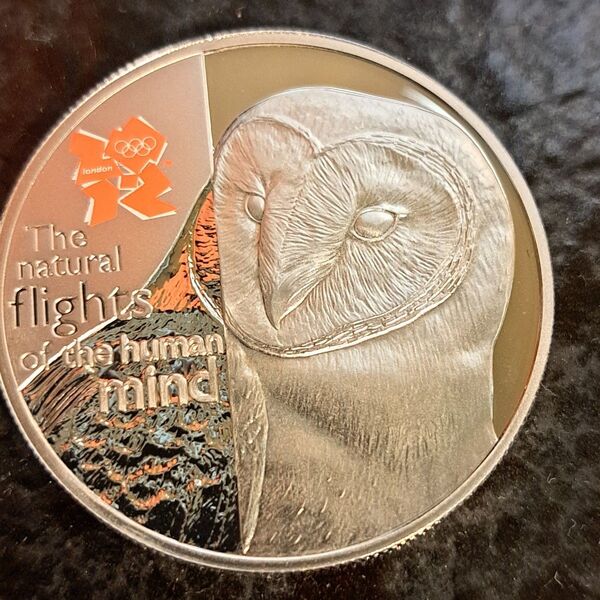 ロンドンオリンピック銀貨 第2次販売 品位SV925 28g イギリスコイン エリザベス二世銀貨 イギリス銀貨プルーフミントコイン