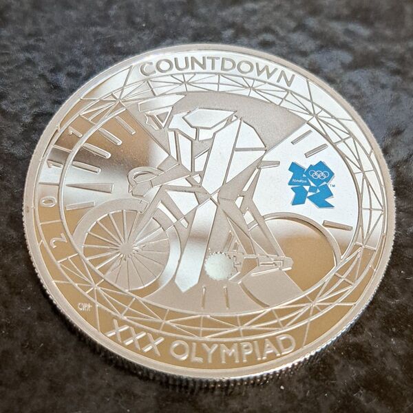 ロンドンオリンピック銀貨 第2次発行 品位SV900 28g イギリスコイン イギリス銀貨 エリザベス二世コイン