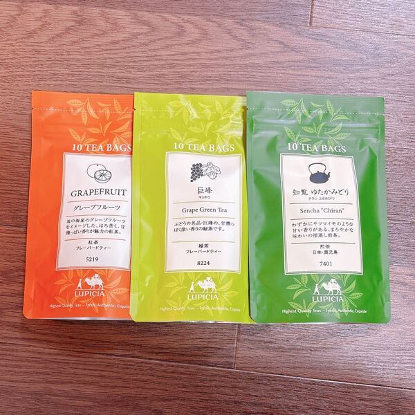LUPICIA 紅茶 緑茶 ティーバッグ 3個セット