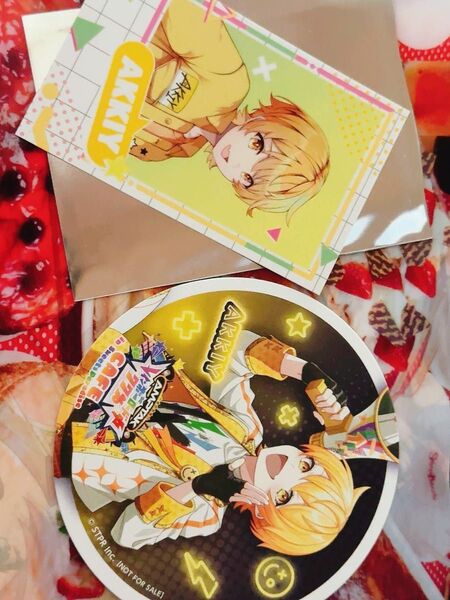 AMPTAKコラボカフェ あっきぃコースター AMPTAKコラボカフェ あっきぃコースター
