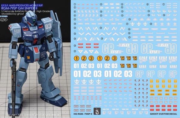 HG 1/144 ジム・スナイパーII用水転写式デカール 他社製 ガンダム ガンプラ プラモデル