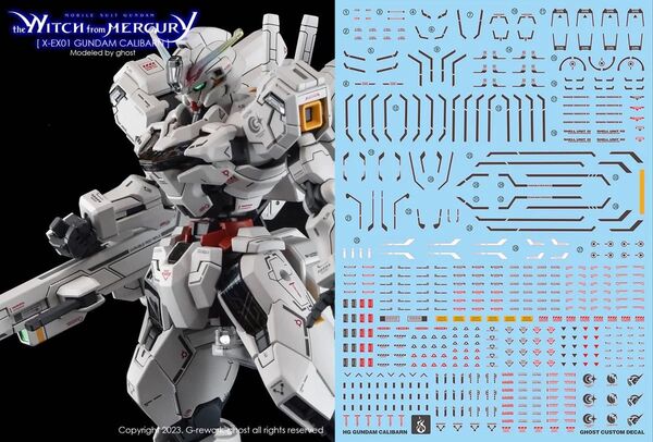 HG 1/144 ガンダム キャリバーン用水転写式デカール 他社製 ガンダム ガンプラ プラモデル
