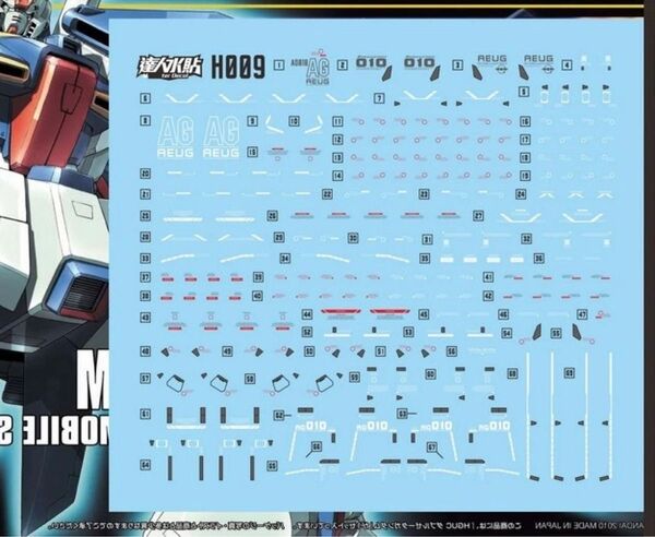 HG 1/144 ZZガンダム用水転写式デカール 他社製 ガンダム ガンプラ プラモデル