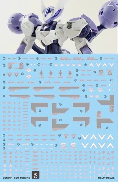 HG 1/144 ベギルベウトルシュ (ケナンジ小隊所属機 / リドリック小隊所属機)用水転写デカール 他社製 ガンダム ガンプラ