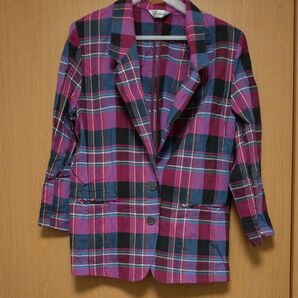 Feminin チェック柄ジャケット L