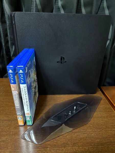 PS4 本体(CUH-2000A) 500GB & ソフト2本 & 縦置きスタンド付き