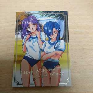  Konami .. milk original collection card Tokimeki Memorial gym uniform silver cord ... mirror ..