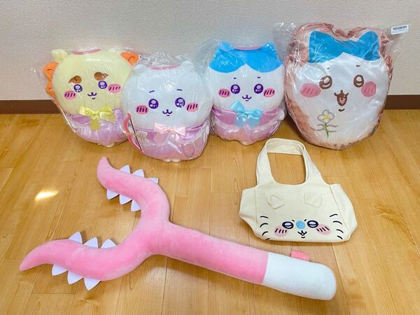 ちいかわ てんし あくま ハチワレ シーサー ぬいぐるみ プライズ クッション モモンガ トートバッグ さすまた まとめ売り