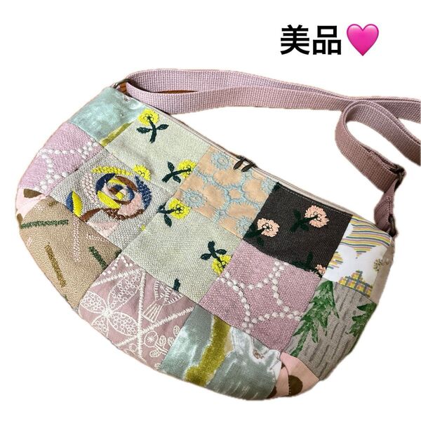 ミナペルホネン ハンドメイド パッチワーク ショルダーバッグ