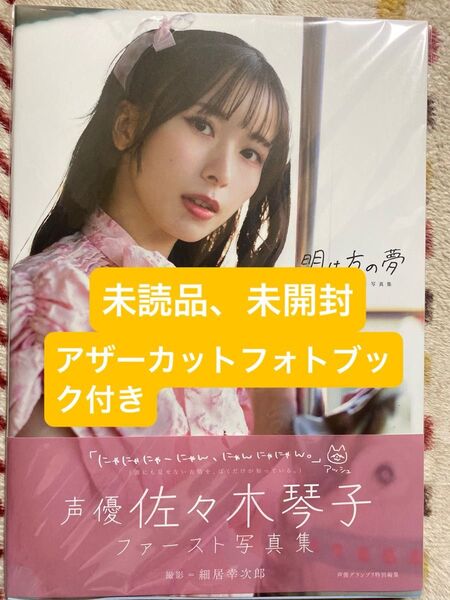 佐々木琴子 1st写真集 明け方の夢 未読品、アザーカットフォトブック付き